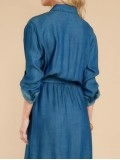 Women's Style Sexy Slit Long Sleeve Maxi Dress