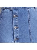 Button Down Denim Skirt