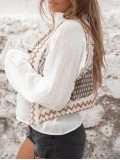 Casual embroidered cardigan