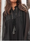 casual puff sleeve dress