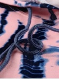 Casual Tie Dye Contrast Long Sleeve Hoodie
