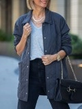 Women's grey diamond checkered jacket