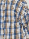 Contrast Plaid Fleece Pocket Button Coat