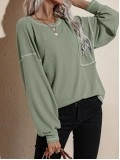 Contrast Stitching Top