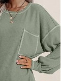 Contrast Stitching Top