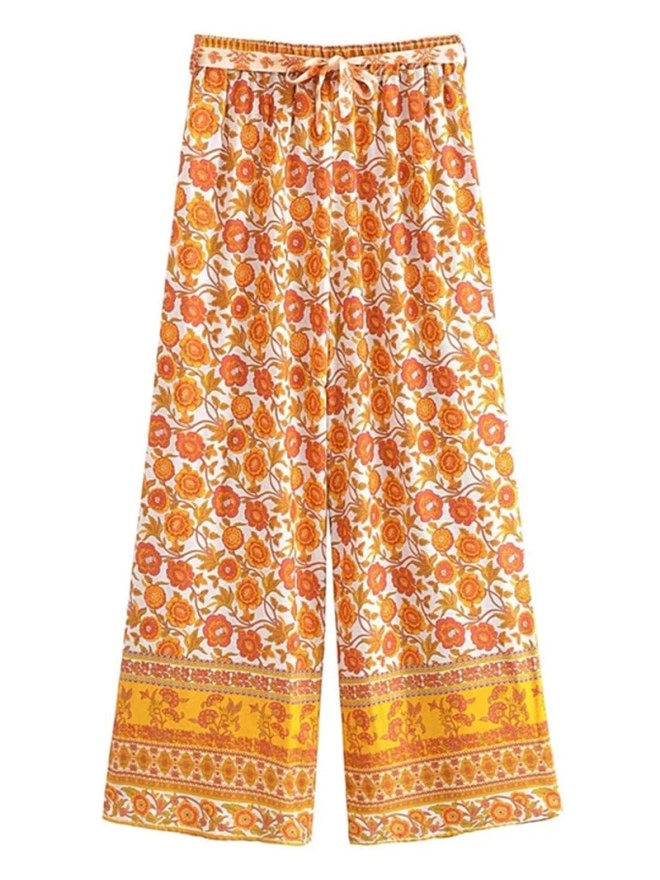 Fashion casual printed pants