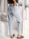 Fashion distressed denim pants