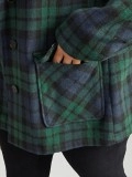 Green plaid coat