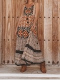 Holiday style suspender dress