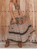 Holiday style suspender dress