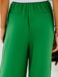 Green Wide Leg Pants