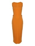 Ladies casual basic sleeveless dress