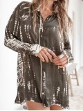 Long sleeved printed blouse