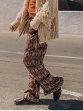 Loose Print Casual Breeze Trousers