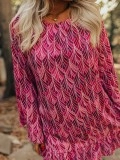 Floral print pink dress