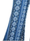 Plant printed slim flared pants