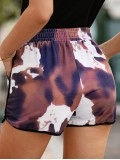 Printed Drawstring Waist Shorts with Pockets