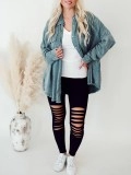 Women's Green Wash Button Shirt