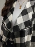 Sleeveless plaid jacket