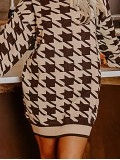 HIGH NECK SWEATER DRESS