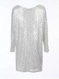 Stylish sequined asymmetrical dress