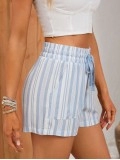 Tie Waist Wide Waistband Shorts