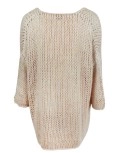 V-neck knitted sweater