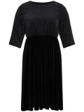 patchwork plus-size women's dress dress