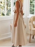 Women Casual Elegant Linen Dress