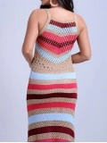 Women Casual Elegant Print Sweater Dress