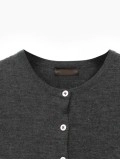 Women's black woven wool sweater