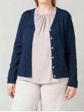 Women's blue elegant knitted sweater