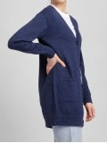Women's blue elegant knitted sweater