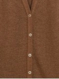 Women's brown elegant knitted sweater