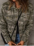 Women's Casual Camouflage Long Sleeve Jacket