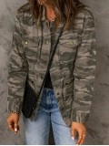 Women's Casual Camouflage Long Sleeve Jacket