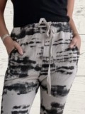 Women's Casual Print Elastic Rope Trousers