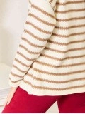 Women's Casual Striped Long Sleeve Sweater