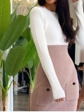 Women's Color Block Knit Mini Dress