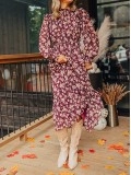 Women's Floral Waist Dress