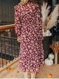 Women's Floral Waist Dress