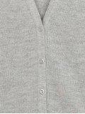 Women's gray elegant knitted sweater