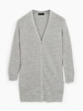 Women's gray elegant knitted sweater