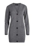 Women's gray elegant knitted sweater