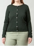 Women's green knitted sweater