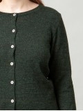 Women's green knitted sweater