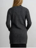Women's grey elegant knitted sweater