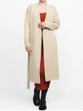 Women's khaki elegant knitted sweater