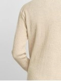 Women's khaki elegant knitted sweater