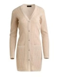 Women's khaki elegant knitted sweater
